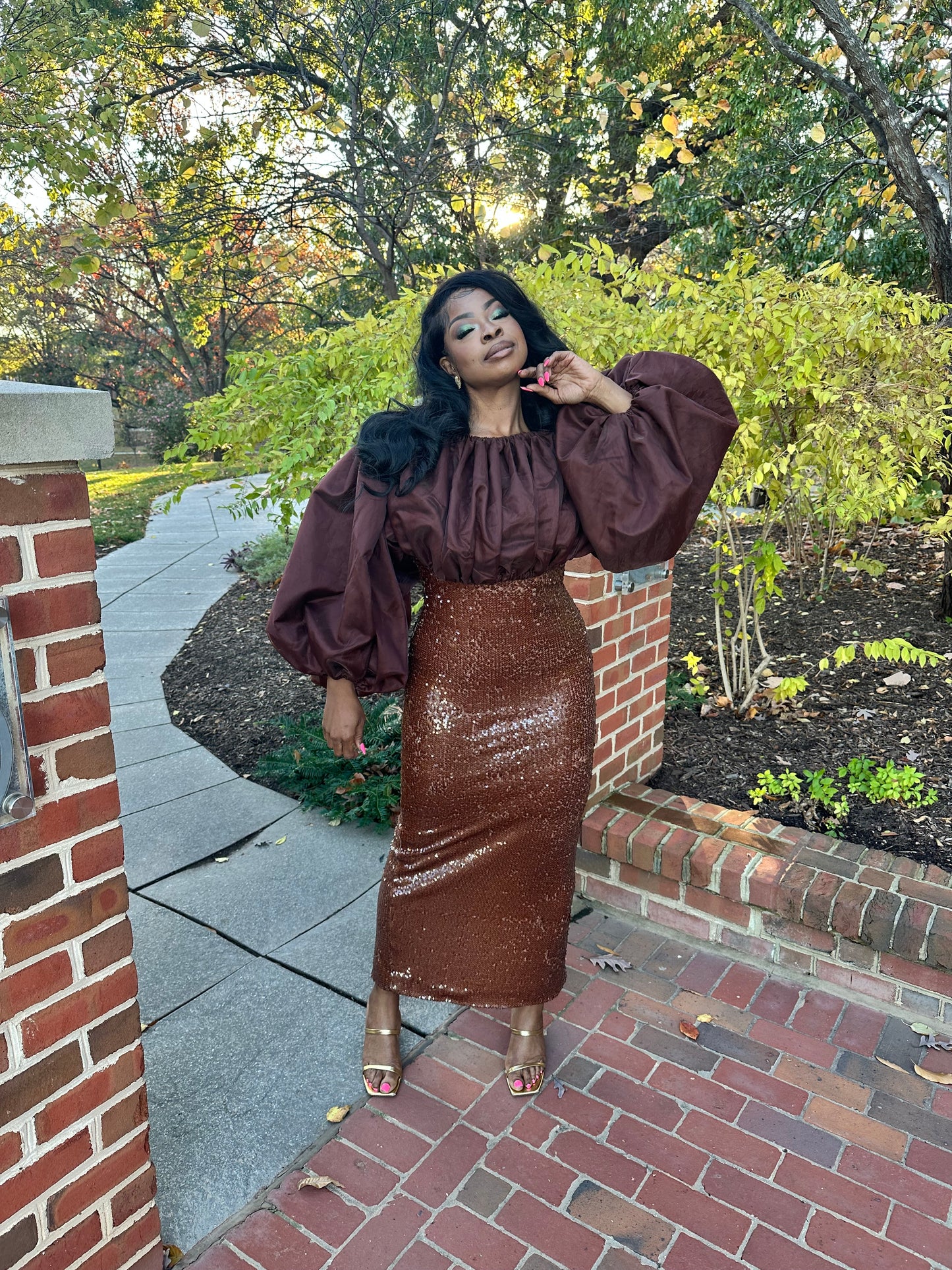 Juju fantasy top (chocolate )