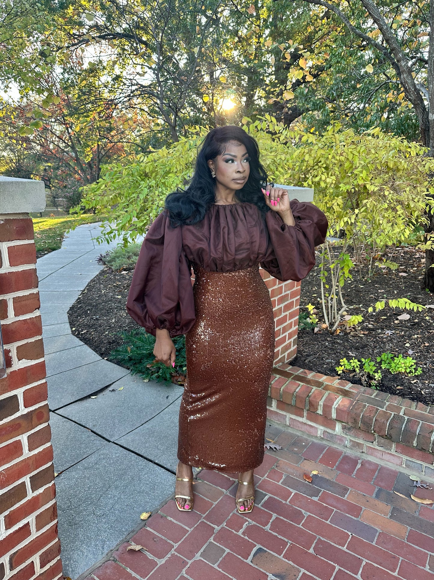 Juju fantasy top (chocolate )