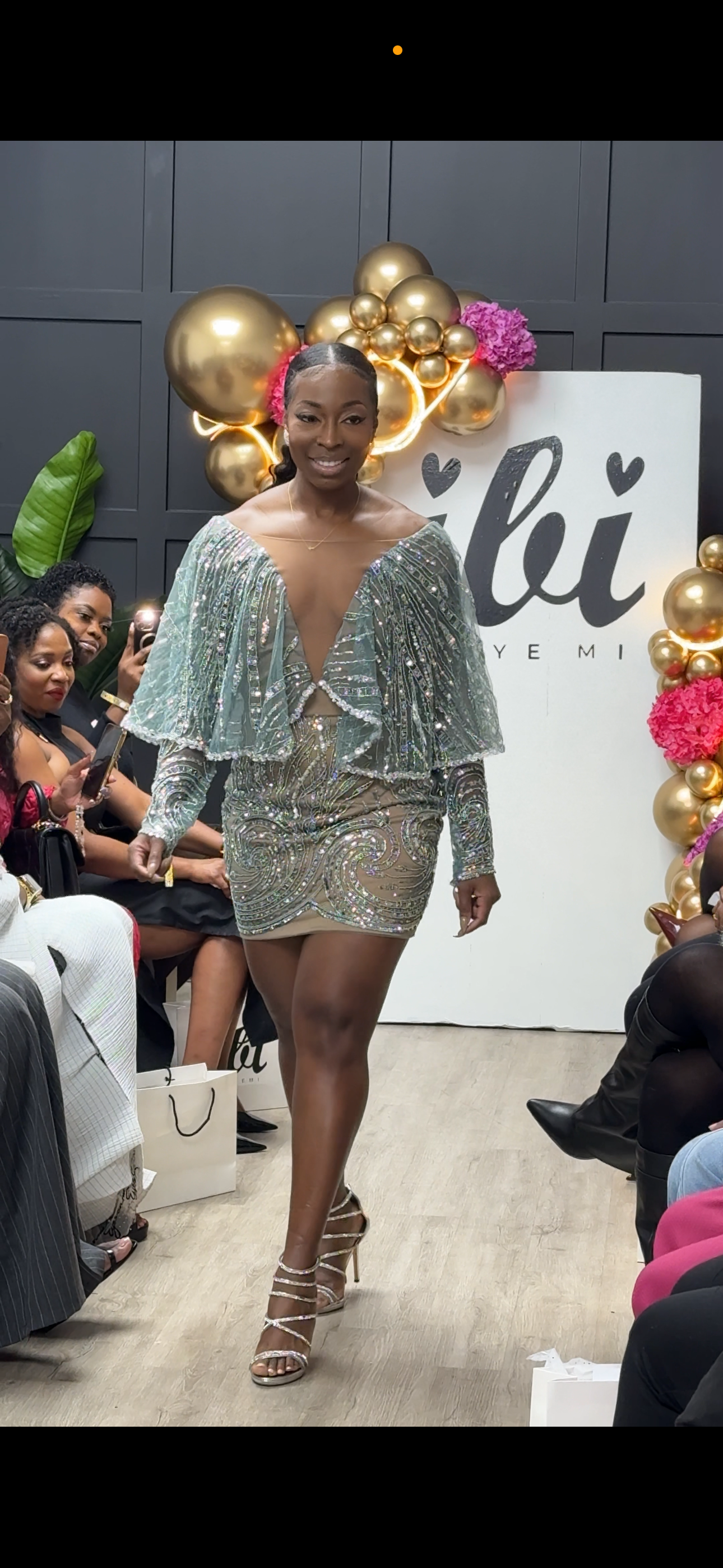 Ibi by Yemi Beaded to perfection mini dress