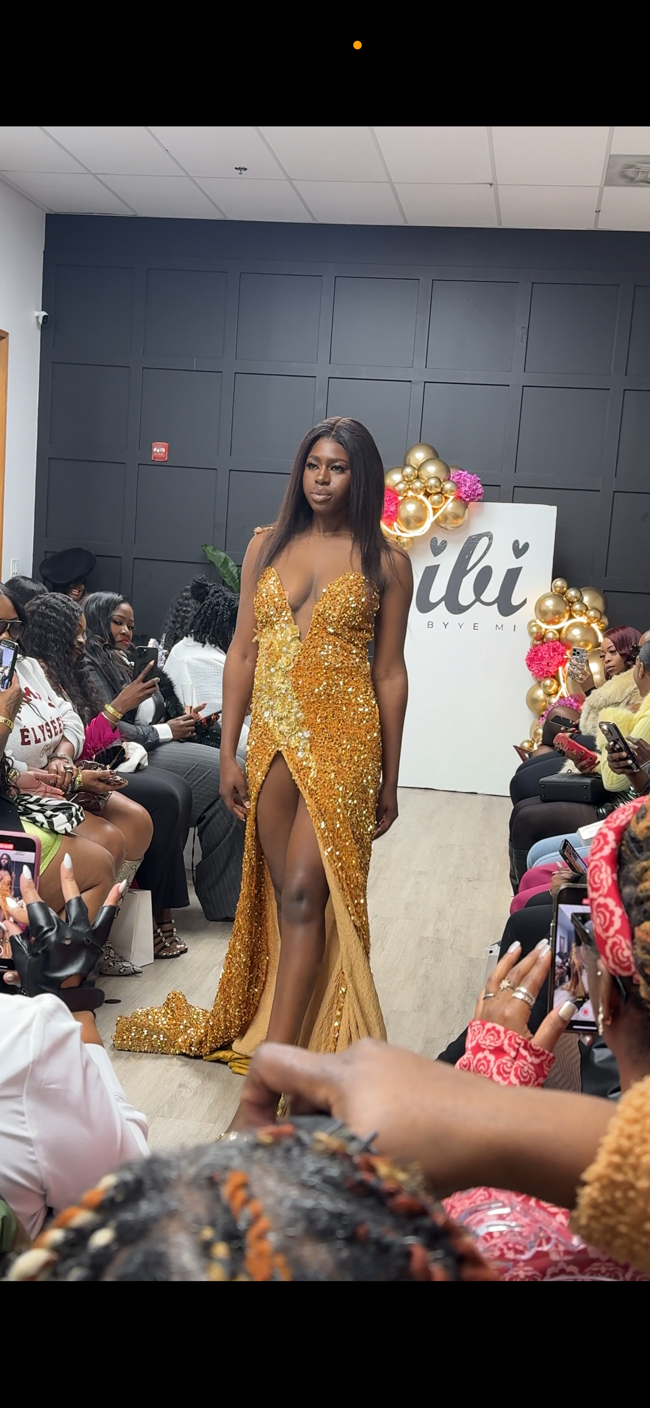 Ibi by yemi Gold deposit deluxe dress